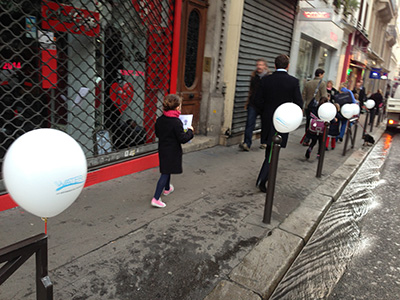 operation street marketing ballon publicitaire hélium